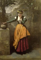 Träumer am Brunnen, ca. 1860